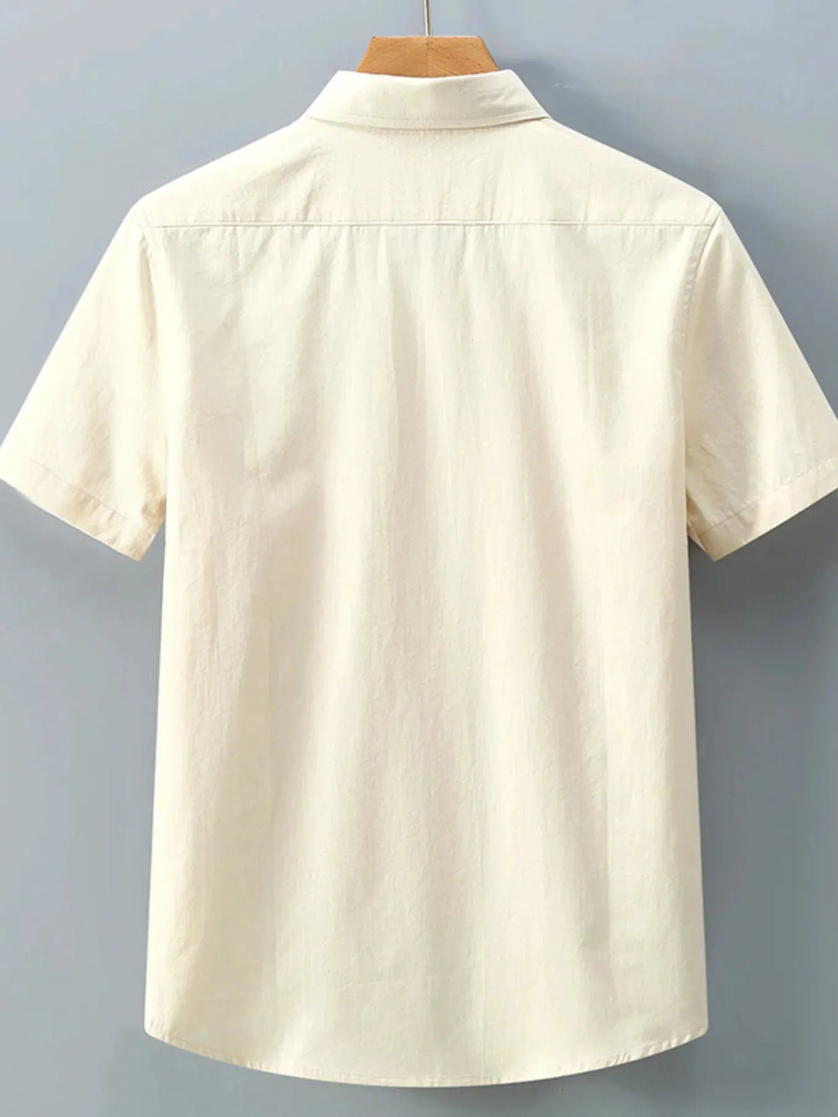 Men's Plus Size Button Up Short-Sleeve Shirt by Trendsi