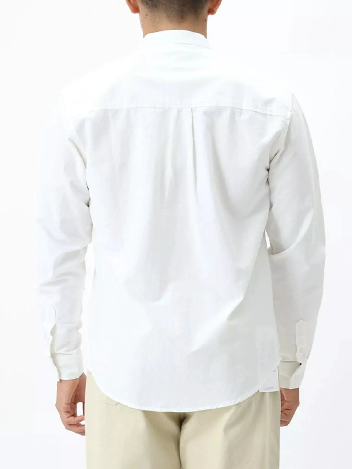 Men's Plus Size Casual Long Sleeve Shirt with Double Chest Pockets by Trendsi