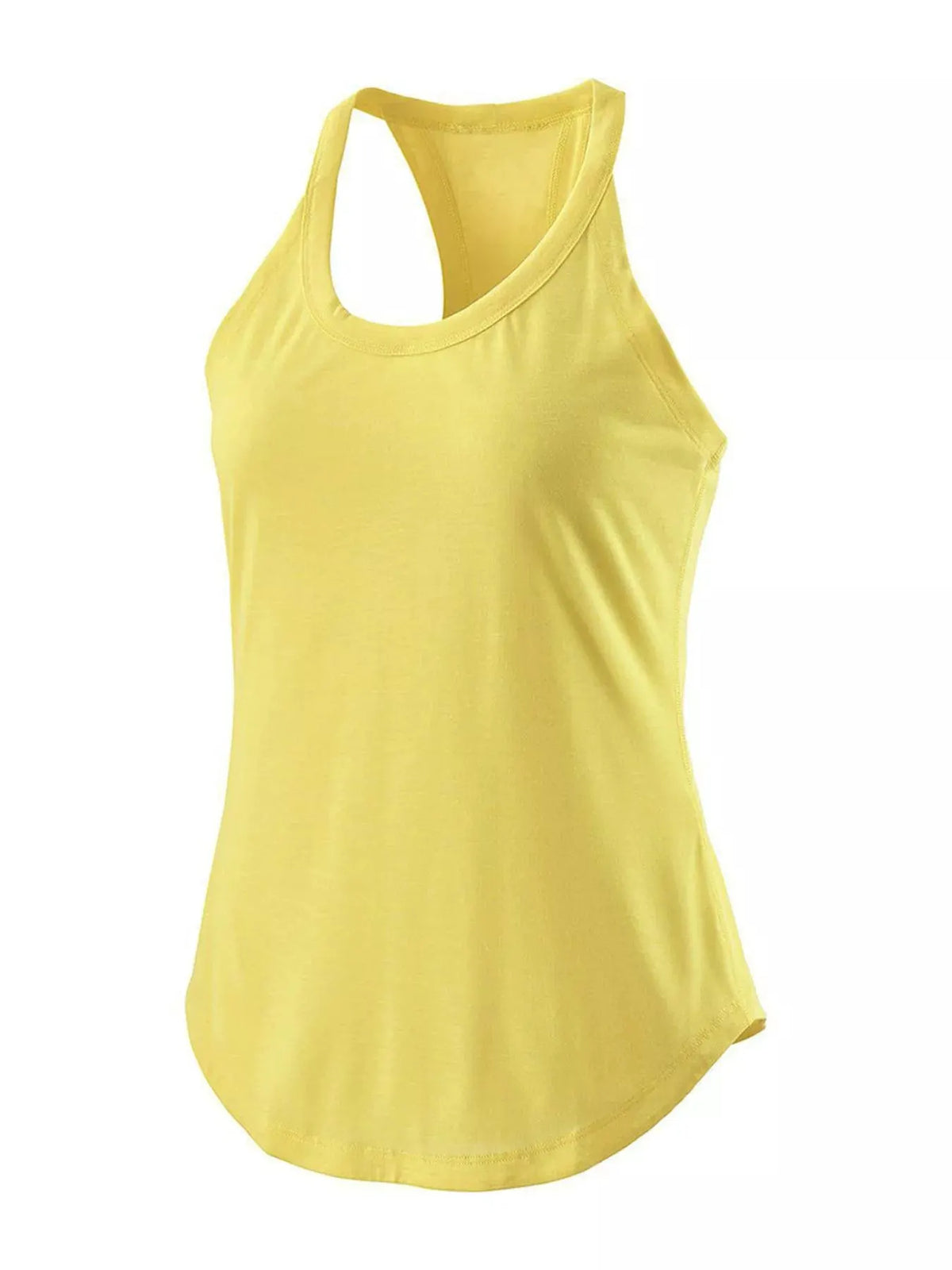 Round Neck Active Tank by Trendsi