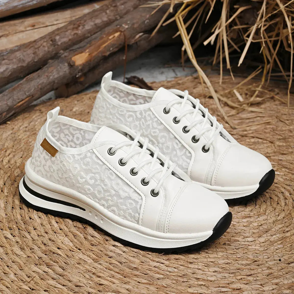 Lace-Up Platform Sneakers by Partner Label