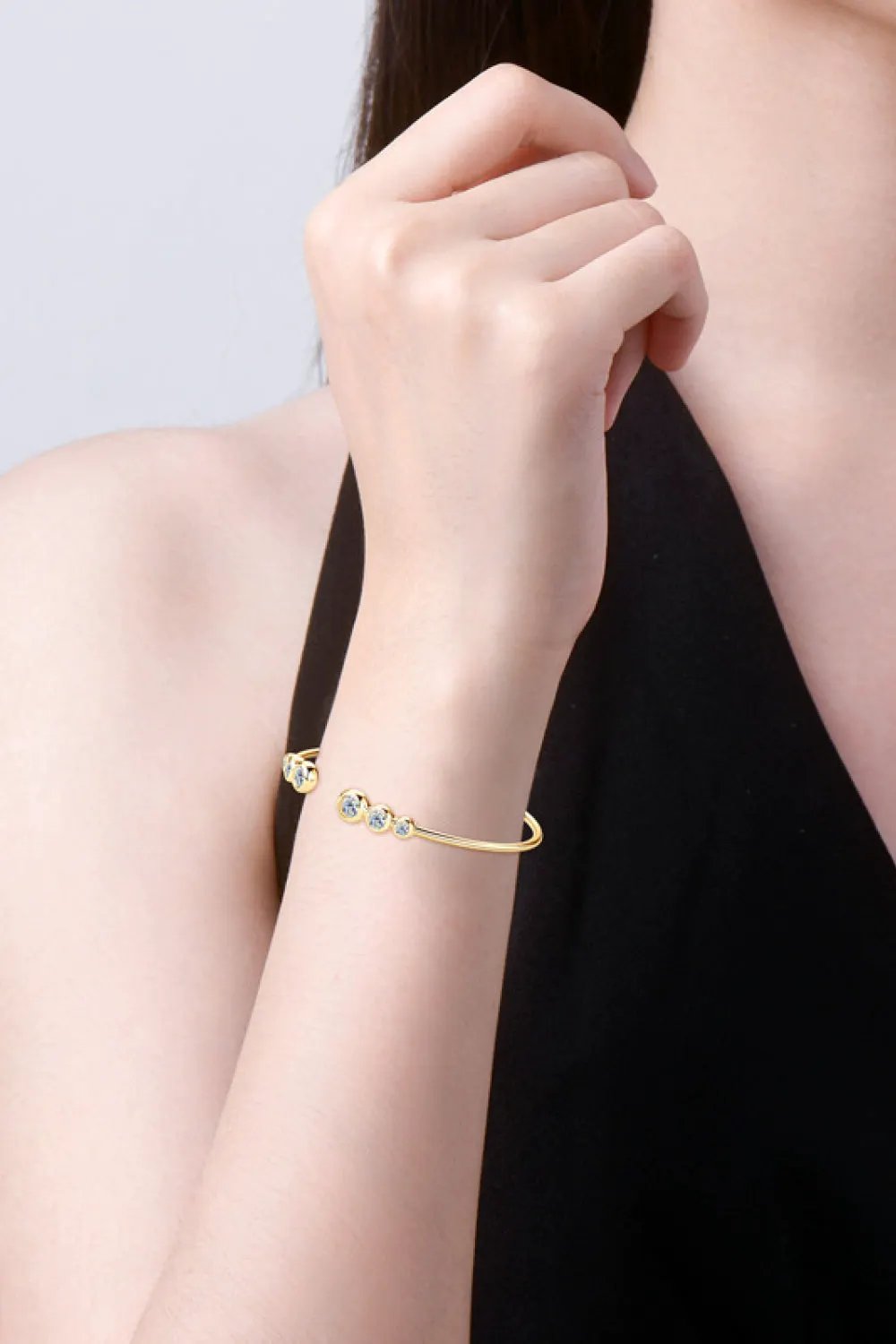1.8 Carat Moissanite 925 Sterling Silver Bracelet by Partner Label