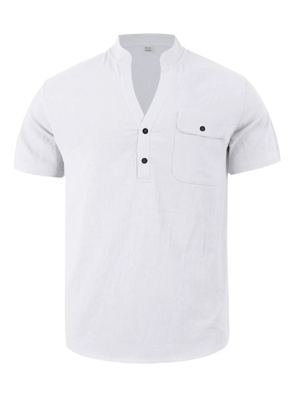 Men's Full Size Button Detail Short Sleeve Shirt Plus Size by Trendsi