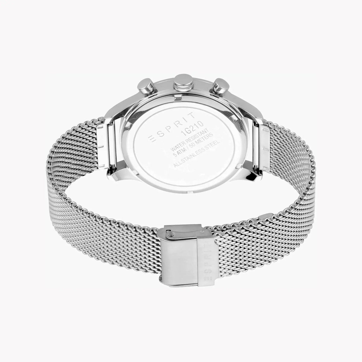 Esprit Men's Silver Stainless Steel Watch, Silver Dial | Es1g210m0055 by ESPRIT