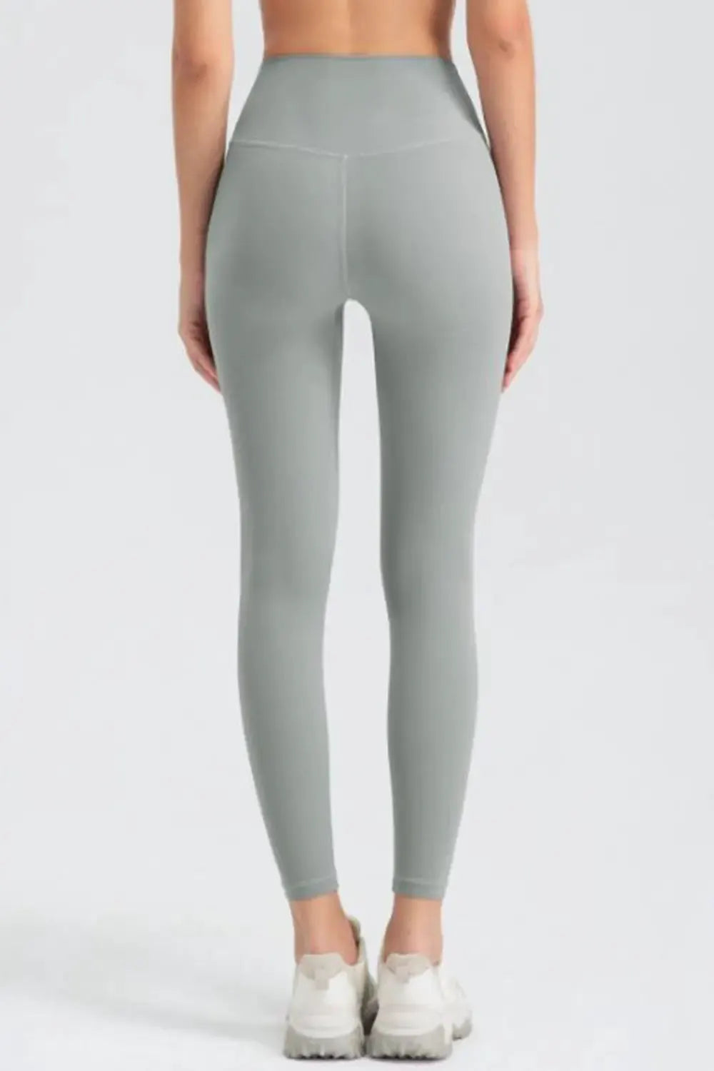 Wide Waistband Slim Fit Active Leggings by Partner Label