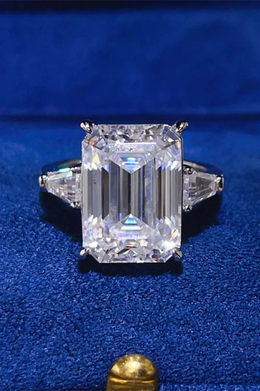 10 Carat Moissanite 925 Sterling Silver Ring by Partner Label