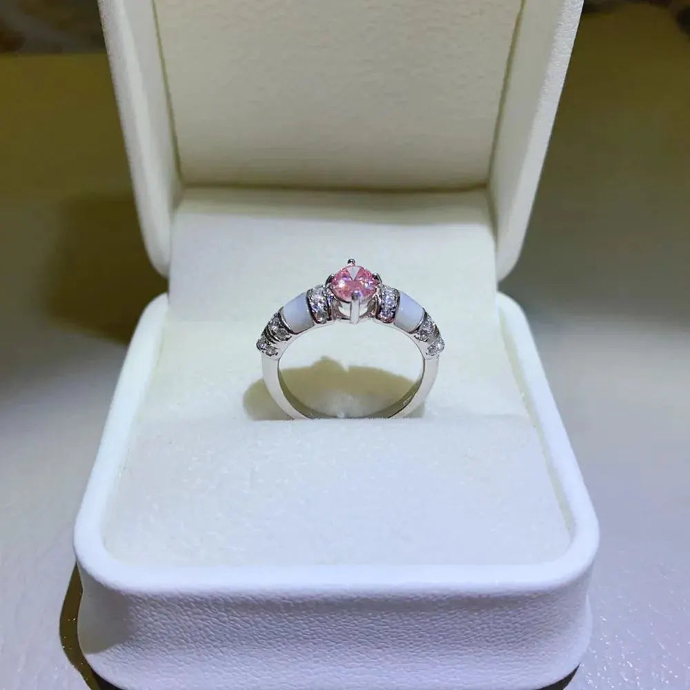1 Carat Moissanite 925 Sterling Silver Ring by Partner Label