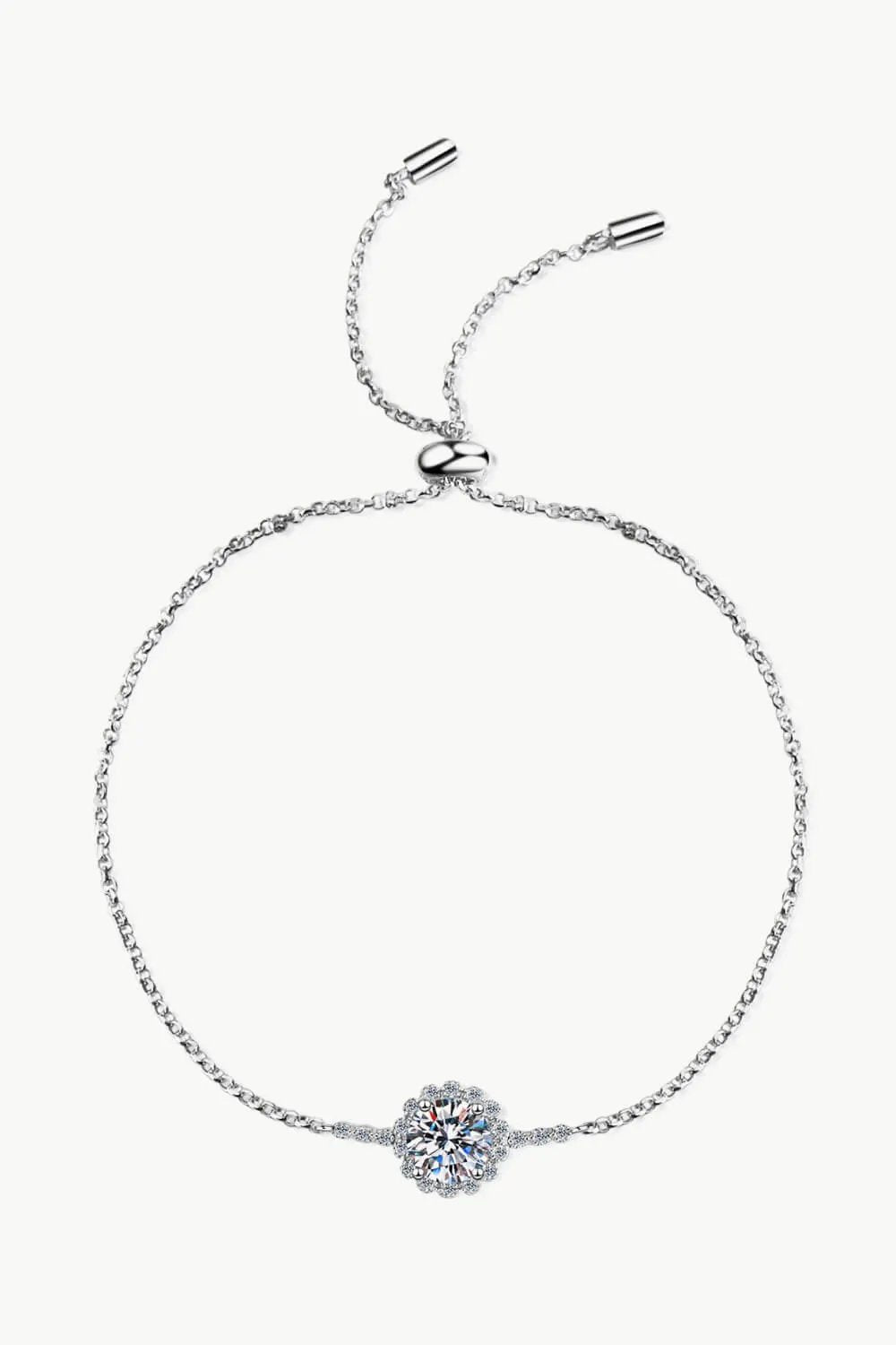 1 Carat Moissanite Chain Bracelet by Partner Label