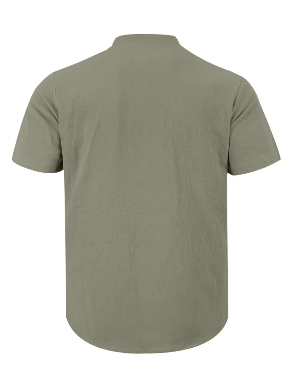 Men's Full Size Button Detail Short Sleeve Shirt Plus Size by Trendsi