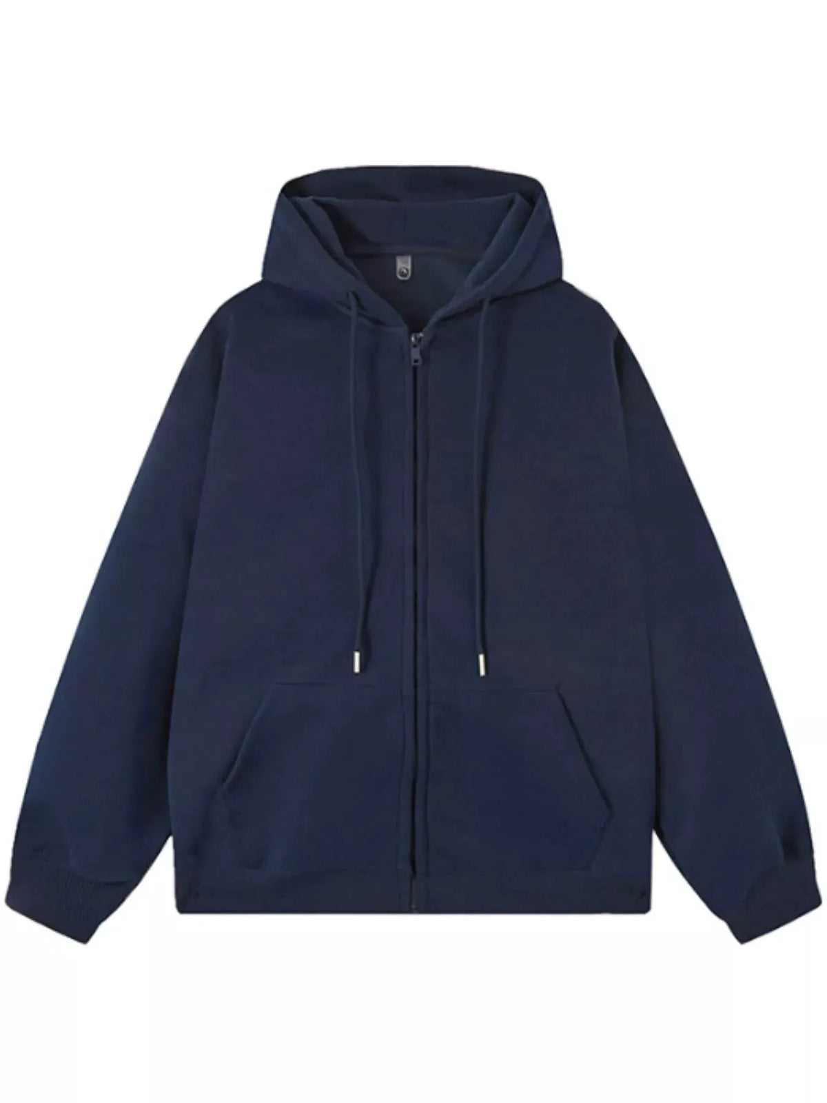 Men's Casual Loose Fit Zip-Up Hoodie by Partner Label