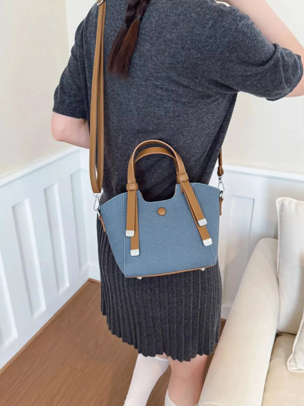 Adjustable Strap Crossbody Bag by Partner Label