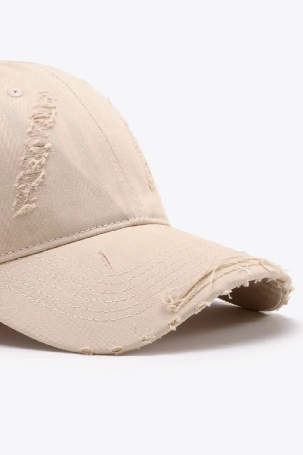 Distressed Adjustable Baseball Cap by Partner Label