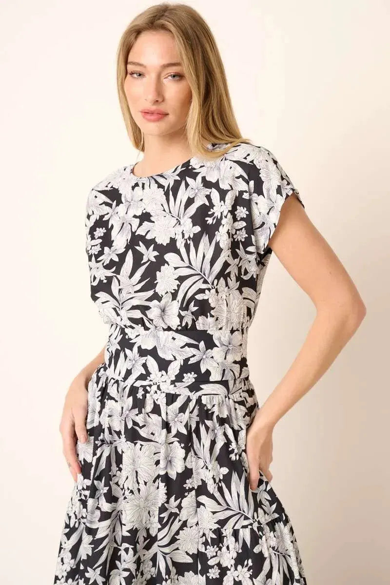Mittoshop Tropical Print Top and Skirt Set by Mittoshop