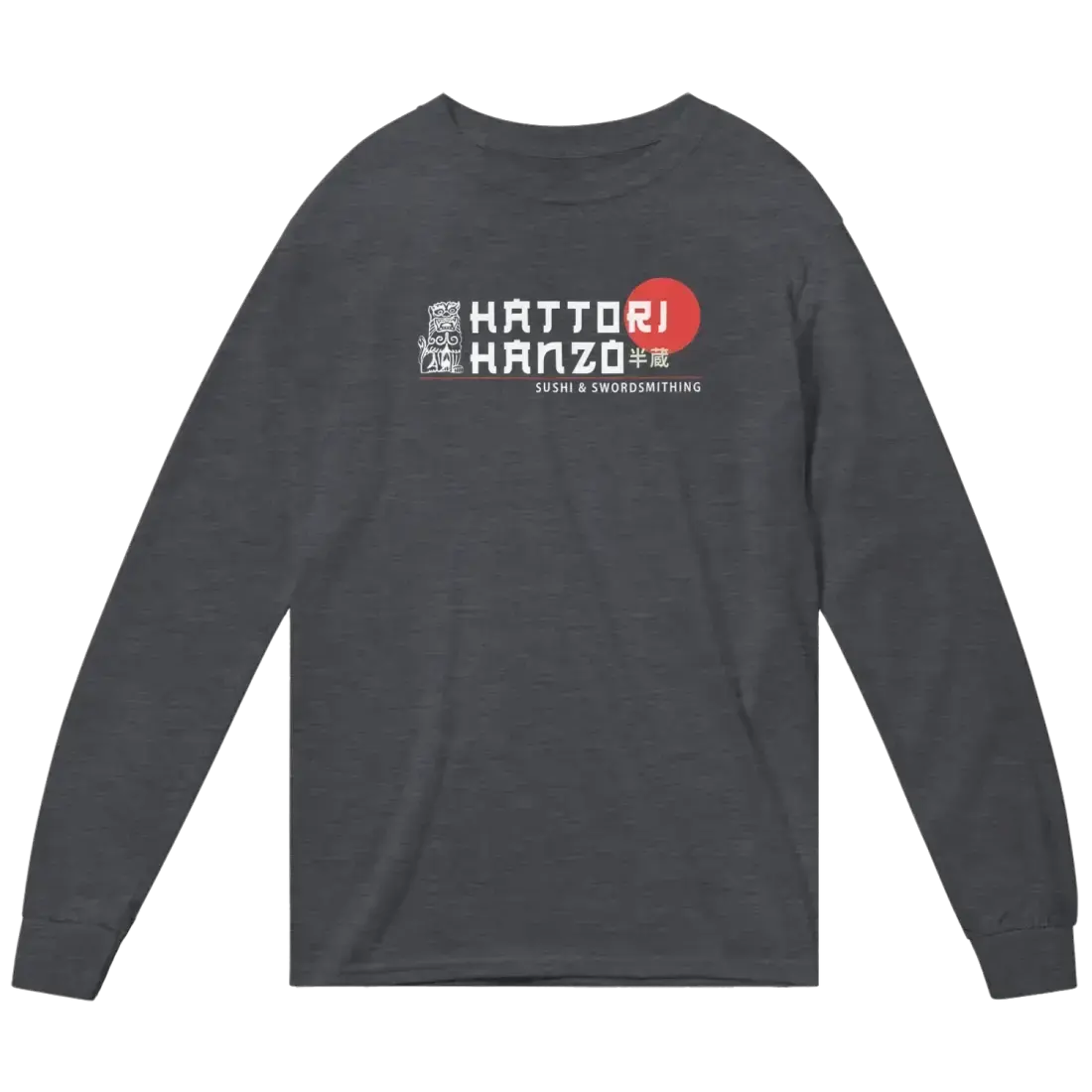 Hattori Hanzo, Sushi and Swordsmithing Long Sleeve Shirt by Art-O-Rama Shop