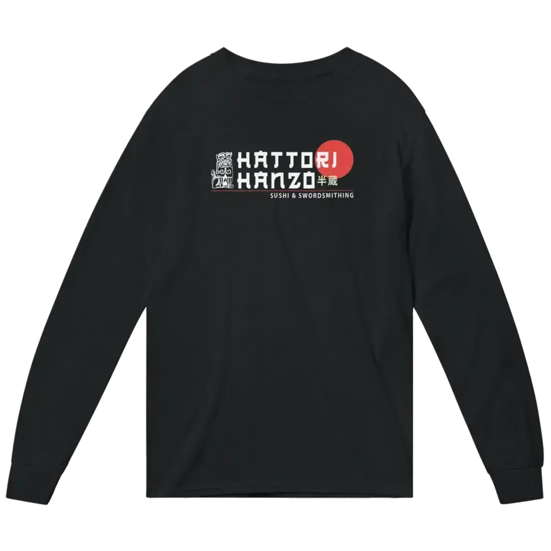 Hattori Hanzo, Sushi and Swordsmithing Long Sleeve Shirt by Art-O-Rama Shop