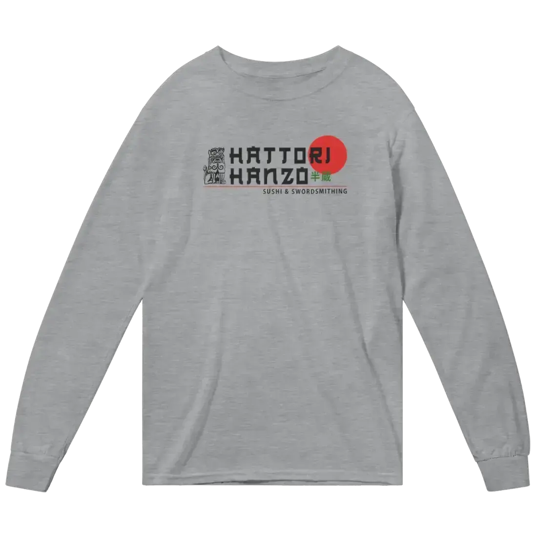 Hattori Hanzo, Sushi and Swordsmithing Long Sleeve Shirt by Art-O-Rama Shop