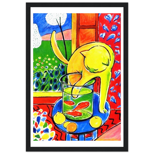 Henri Matisse the Cat with Red Fishes 1914 poster by Art-O-Rama Shop