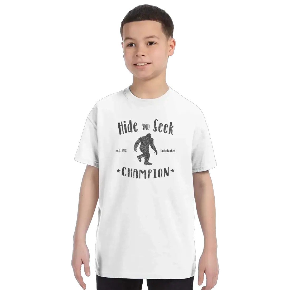Hide and Seek Champion Bigfoot t-shirt by Art-O-Rama Shop