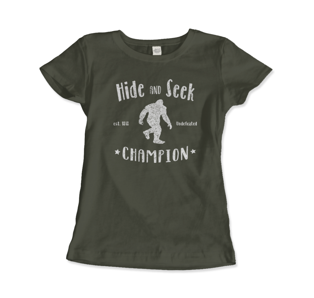 Hide and Seek Champion Bigfoot t-shirt by Art-O-Rama Shop