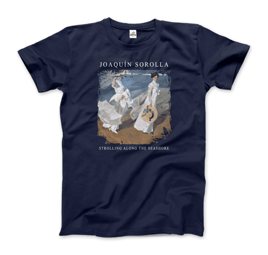 Joaquin Sorolla Strolling along the Seashore, 1909 artwork t-shirt by Art-O-Rama Shop