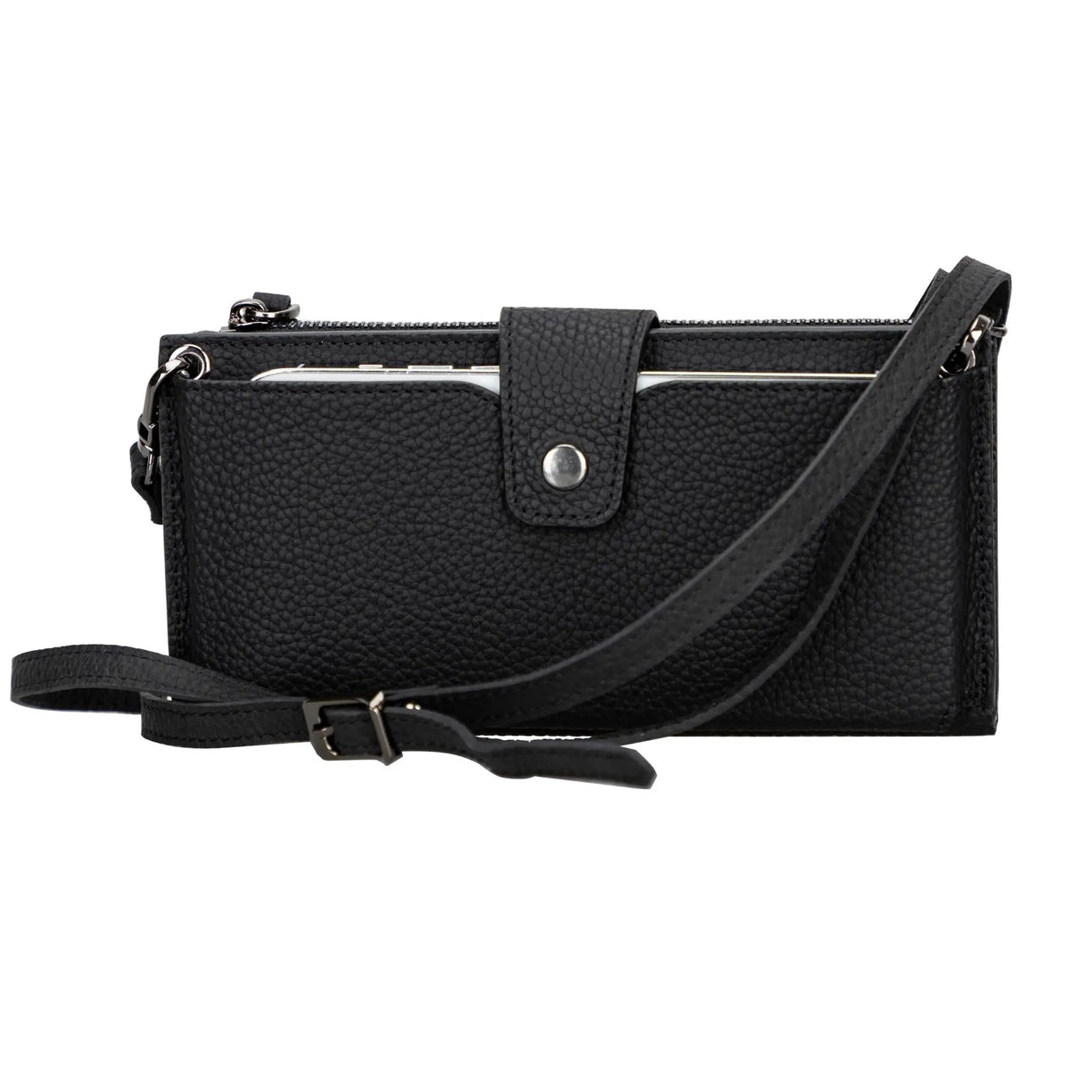 Kaycee Leather Women's Cell Phone Wallet with Strap by TORONATA