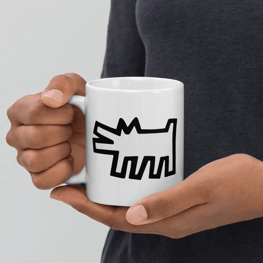 The Barking Dog Icon, 1990 Street Art Mug by Art-O-Rama Shop