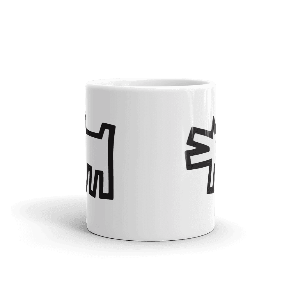 The Barking Dog Icon, 1990 Street Art Mug by Art-O-Rama Shop