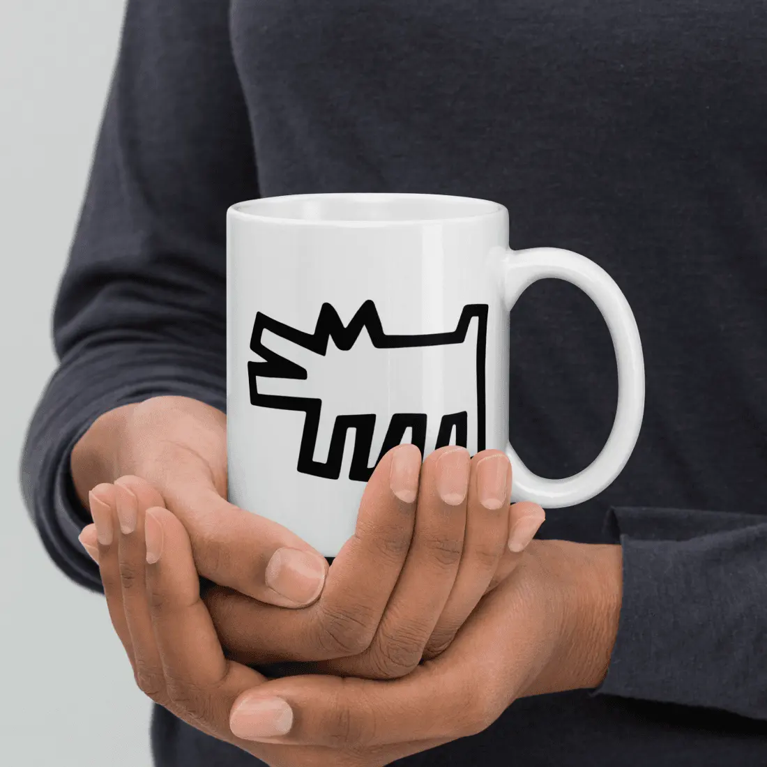 The Barking Dog Icon, 1990 Street Art Mug by Art-O-Rama Shop