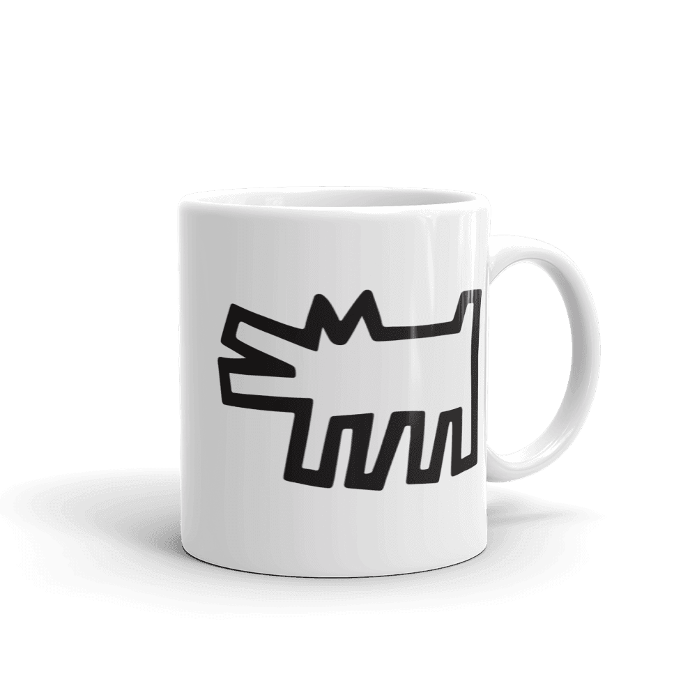 The Barking Dog Icon, 1990 Street Art Mug by Art-O-Rama Shop