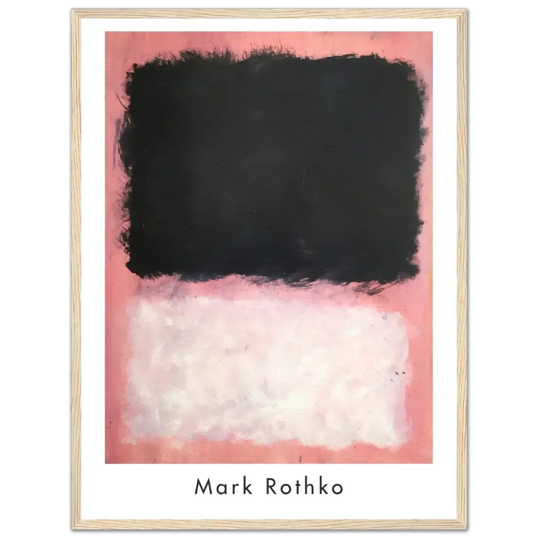 Mark Rothko Untitled, Pink, Black and White art poster by Art-O-Rama Shop