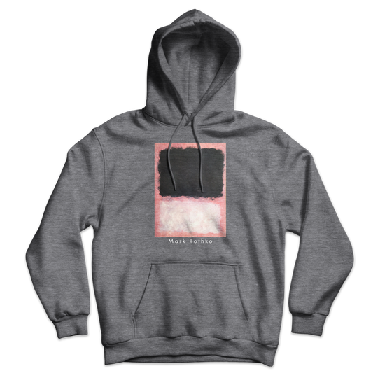 Mark Rothko - Untitled, Pink, Black and White Unisex Hoodie by Art-O-Rama Shop
