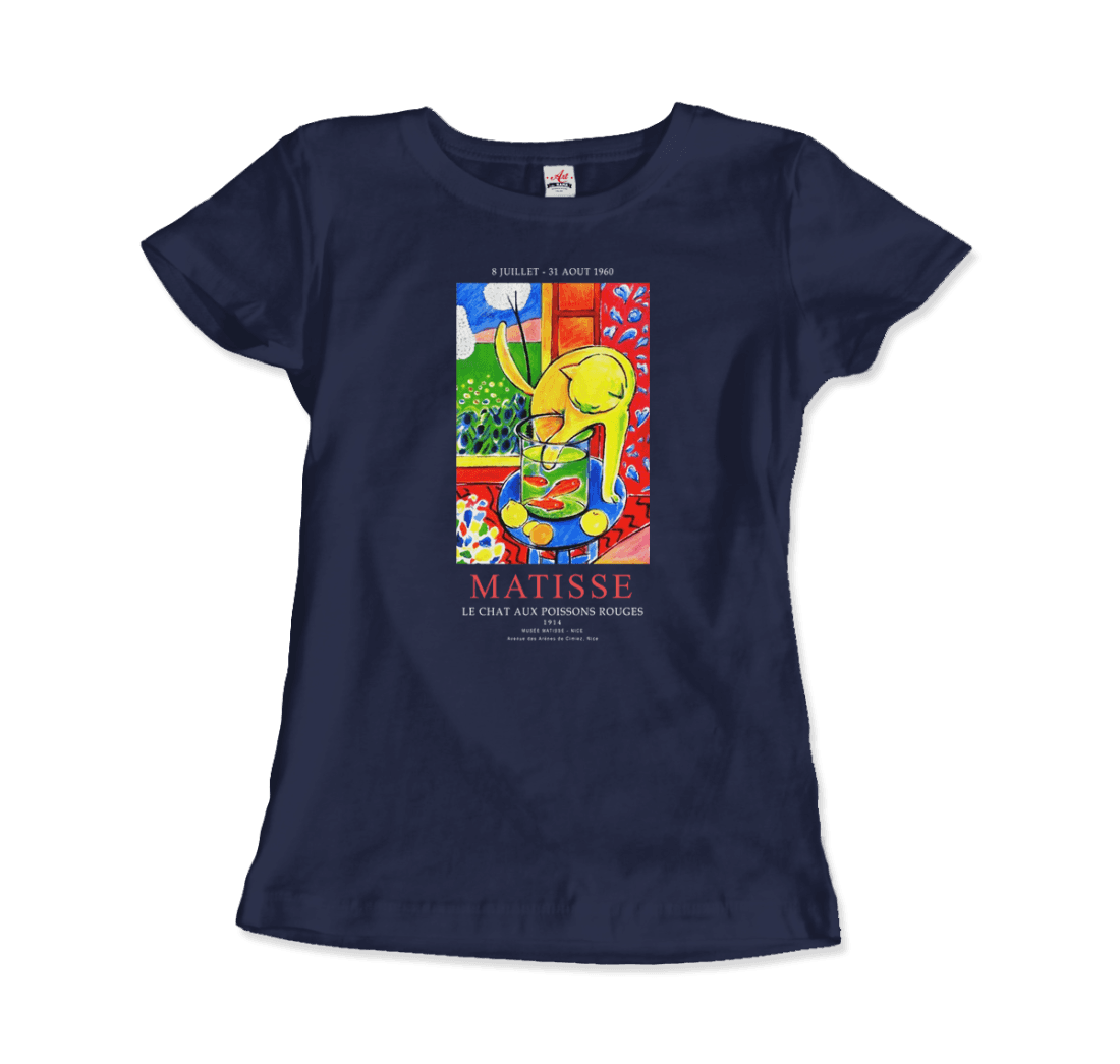 Matisse Exhibition, Le Chat Aux Poissons Rouges (The Cat) art t-shirt by Art-O-Rama Shop