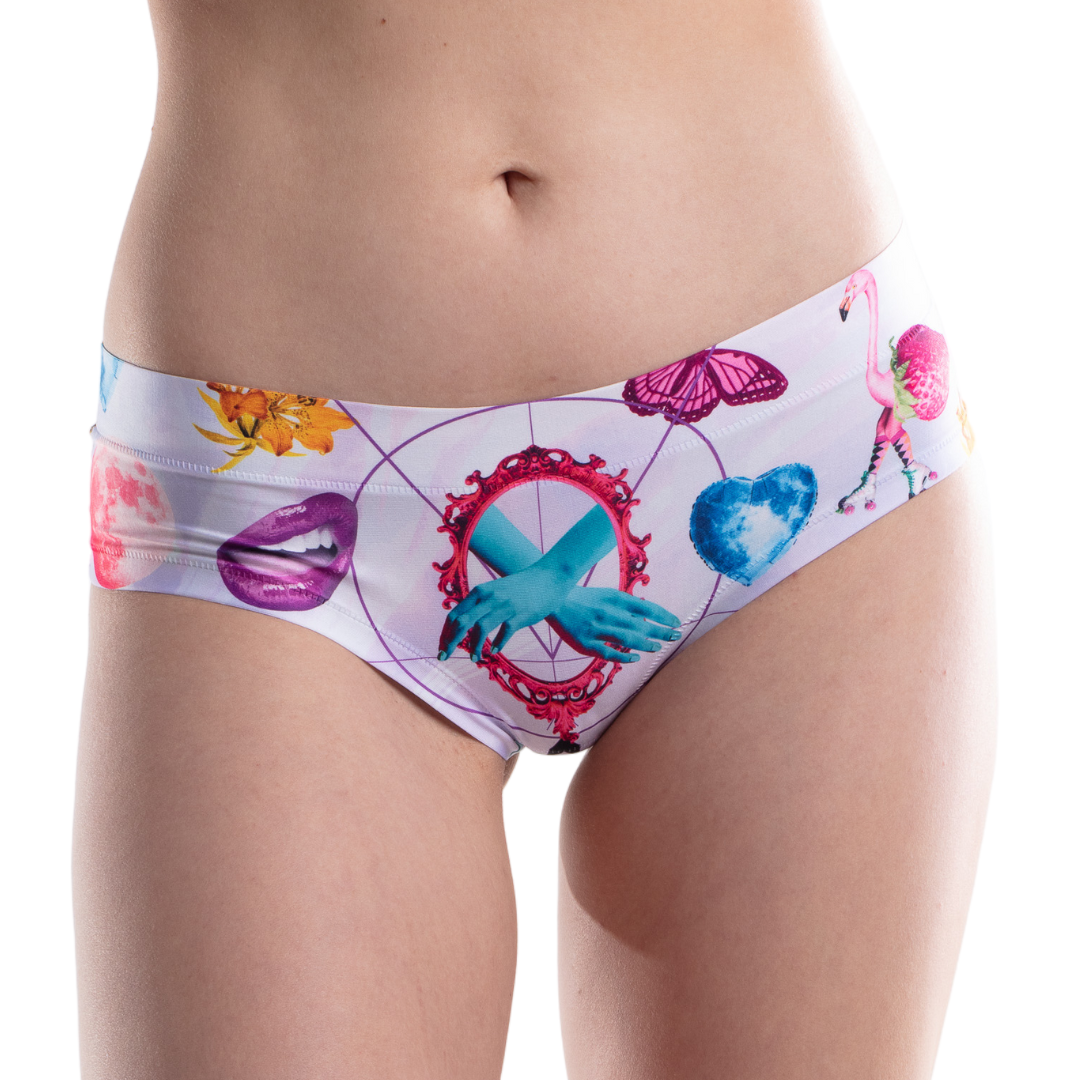 Memème Women’s Ultra-Comfortable ART - Music - Panties | Breathable Cotton Crotch, Stretchy Fit, No Elastic Bands by Mememe