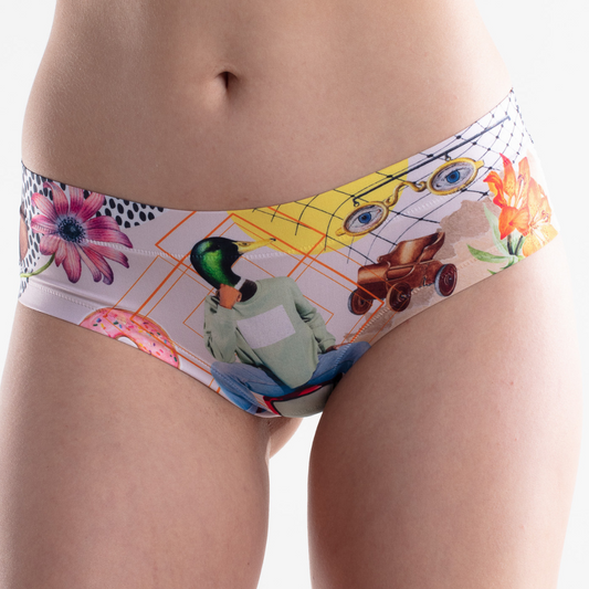 Memème Women’s Ultra-Comfortable ART - Retro - Panties | Breathable Cotton Crotch, Stretchy Fit, No Elastic Bands by Mememe