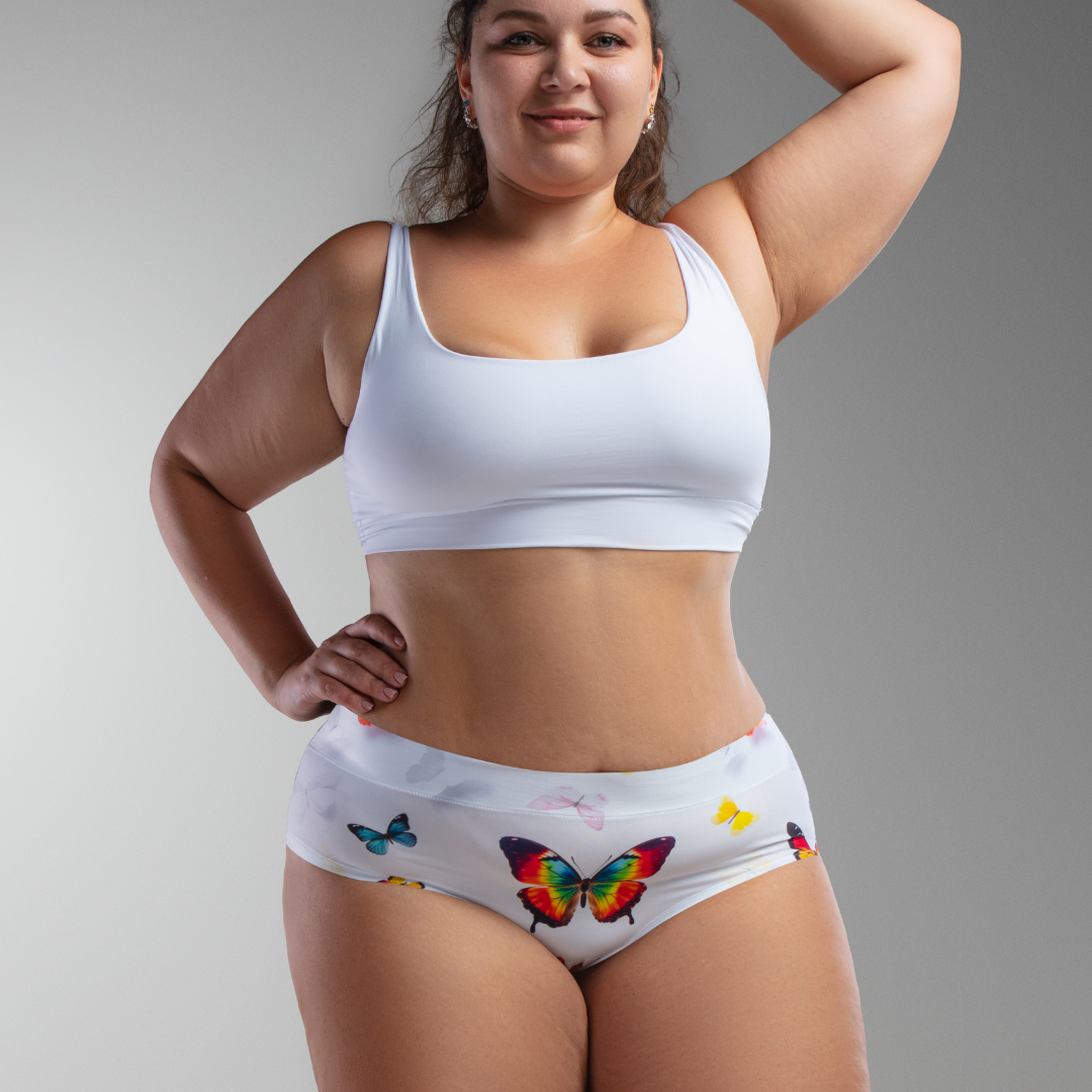 Memème Women’s Ultra-Comfortable Butterfly– Delight - Queen Size Panties | Breathable Cotton Crotch, Stretchy Fit by Mememe