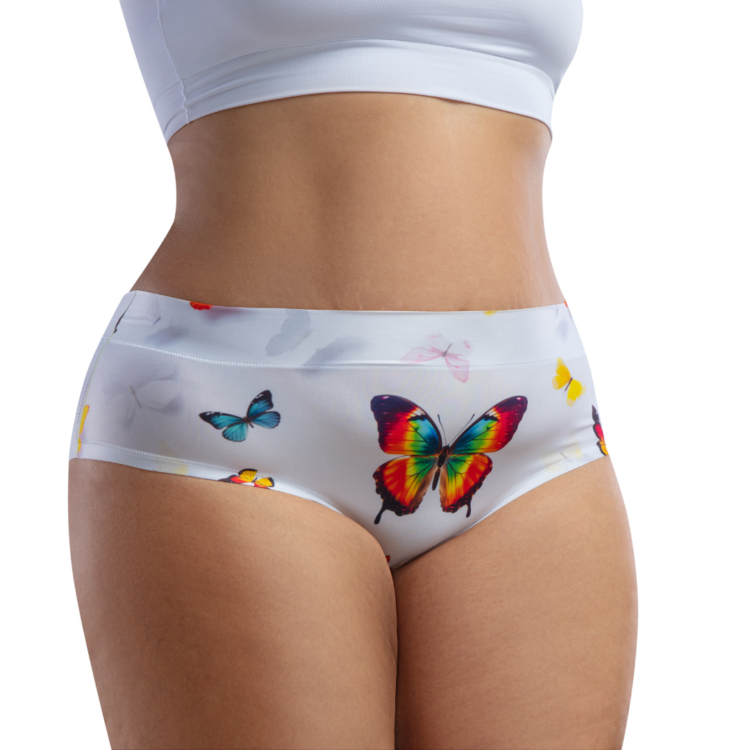 Memème Women’s Ultra-Comfortable Butterfly– Delight - Queen Size Panties | Breathable Cotton Crotch, Stretchy Fit by Mememe