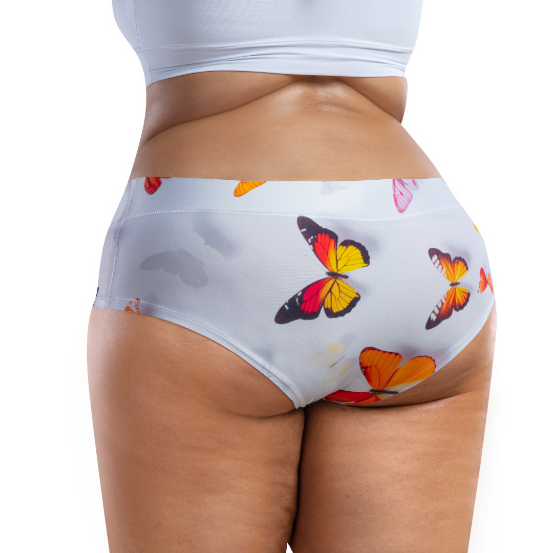 Memème Women’s Ultra-Comfortable Butterfly– Delight - Queen Size Panties | Breathable Cotton Crotch, Stretchy Fit by Mememe