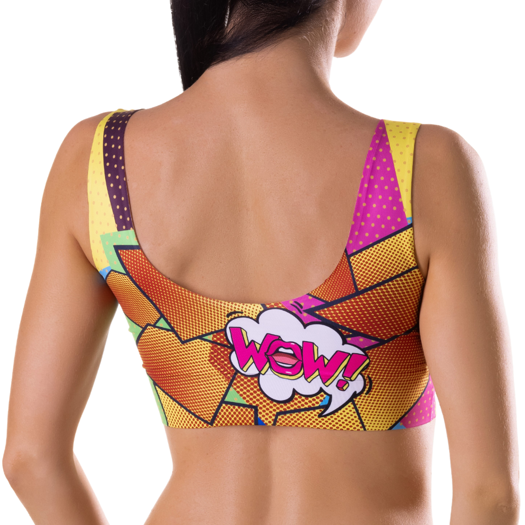Memème Women’s Ultra-Comfortable COMICS - Hot Crop Top| Stretchy Fit, No Elastic Bands by Mememe