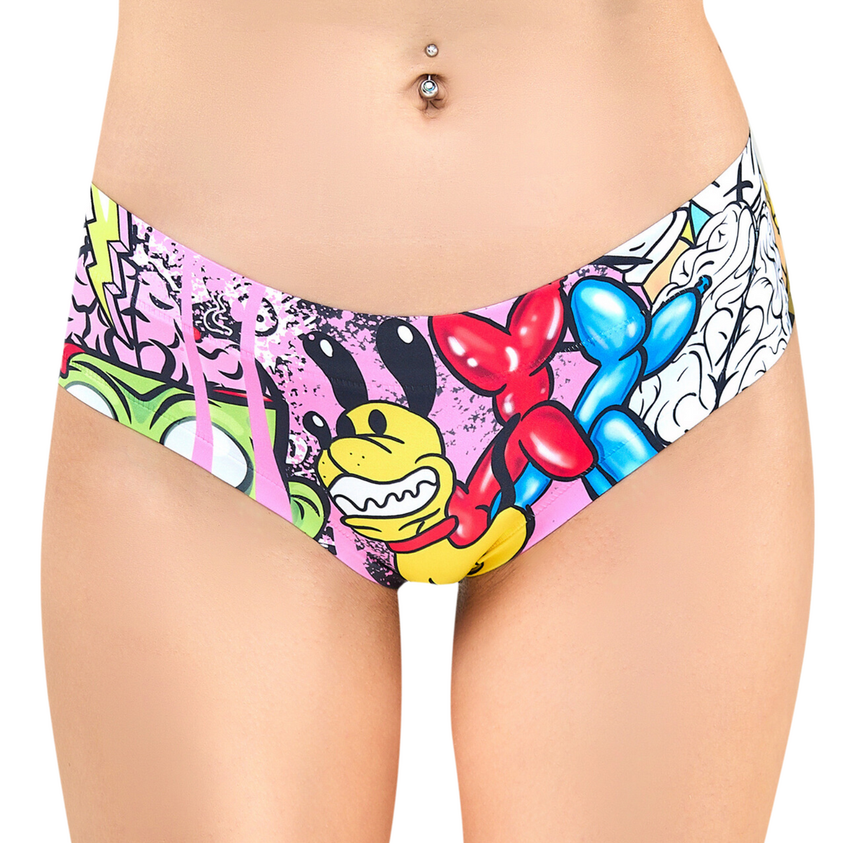 Memème Women’s Ultra-Comfortable MOXIE - Crazy - Panties | Breathable Cotton Crotch, Stretchy Fit, No Elastic Bands by Mememe