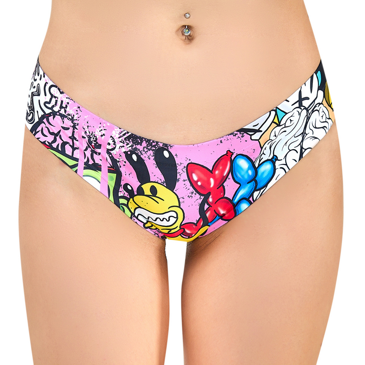 Memème Women’s Ultra-Comfortable MOXIE - Crazy - Panties | Breathable Cotton Crotch, Stretchy Fit, No Elastic Bands by Mememe