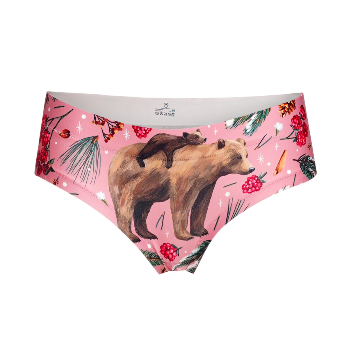 Memème Women’s Ultra-Comfortable WINTER FAIRYTALE - Bear - Panties | Breathable Cotton Crotch, Stretchy Fit by Mememe