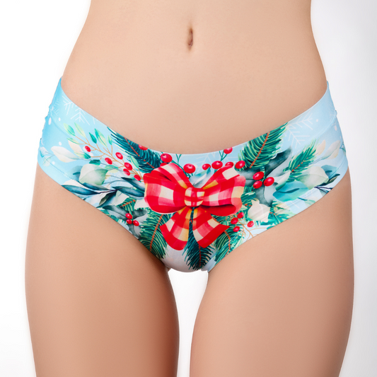 Memème Women’s Ultra-Comfortable YOUR CHRISTMAS - Bouquet - Panties | Breathable Cotton Crotch, Stretchy Fit by Mememe