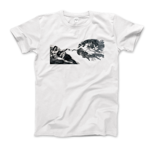 Michelangelo the Creation of Adam reproduction t-shirt by Art-O-Rama Shop