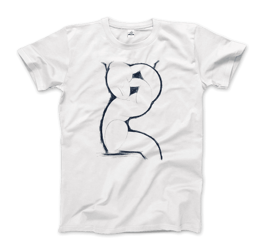 Modigliani Caryatid Sketch artwork t-shirt by Art-O-Rama Shop