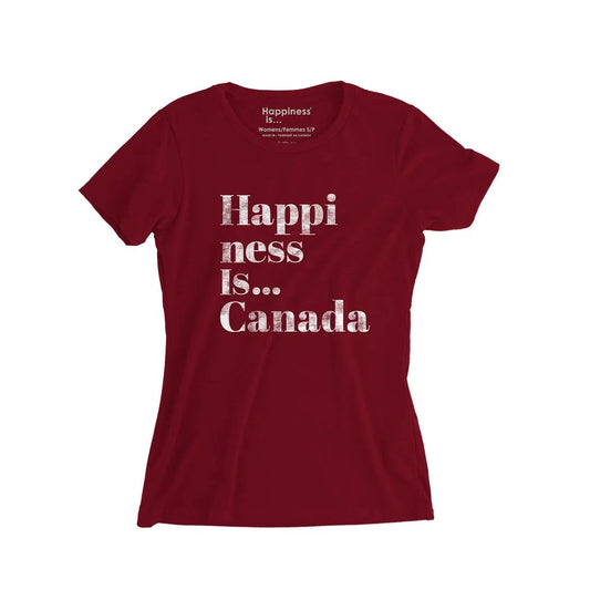 Youth Girls Happi T-Shirt, Canada Red by Canada Collection