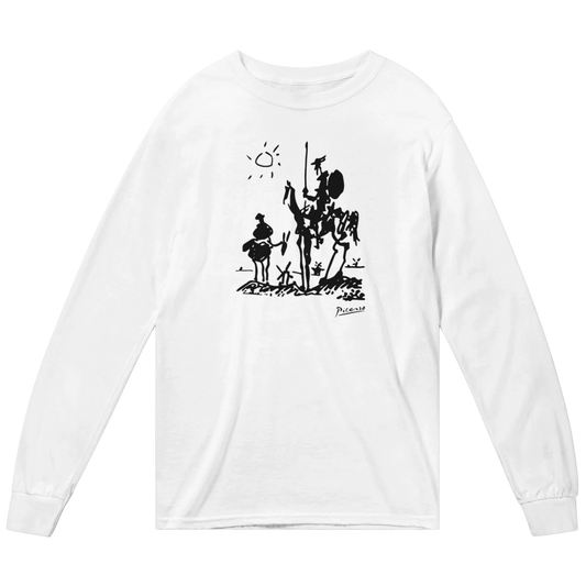 Pablo Picasso Don Quixote of La Mancha 1955 Artwork Long Sleeve Shirt by Art-O-Rama Shop