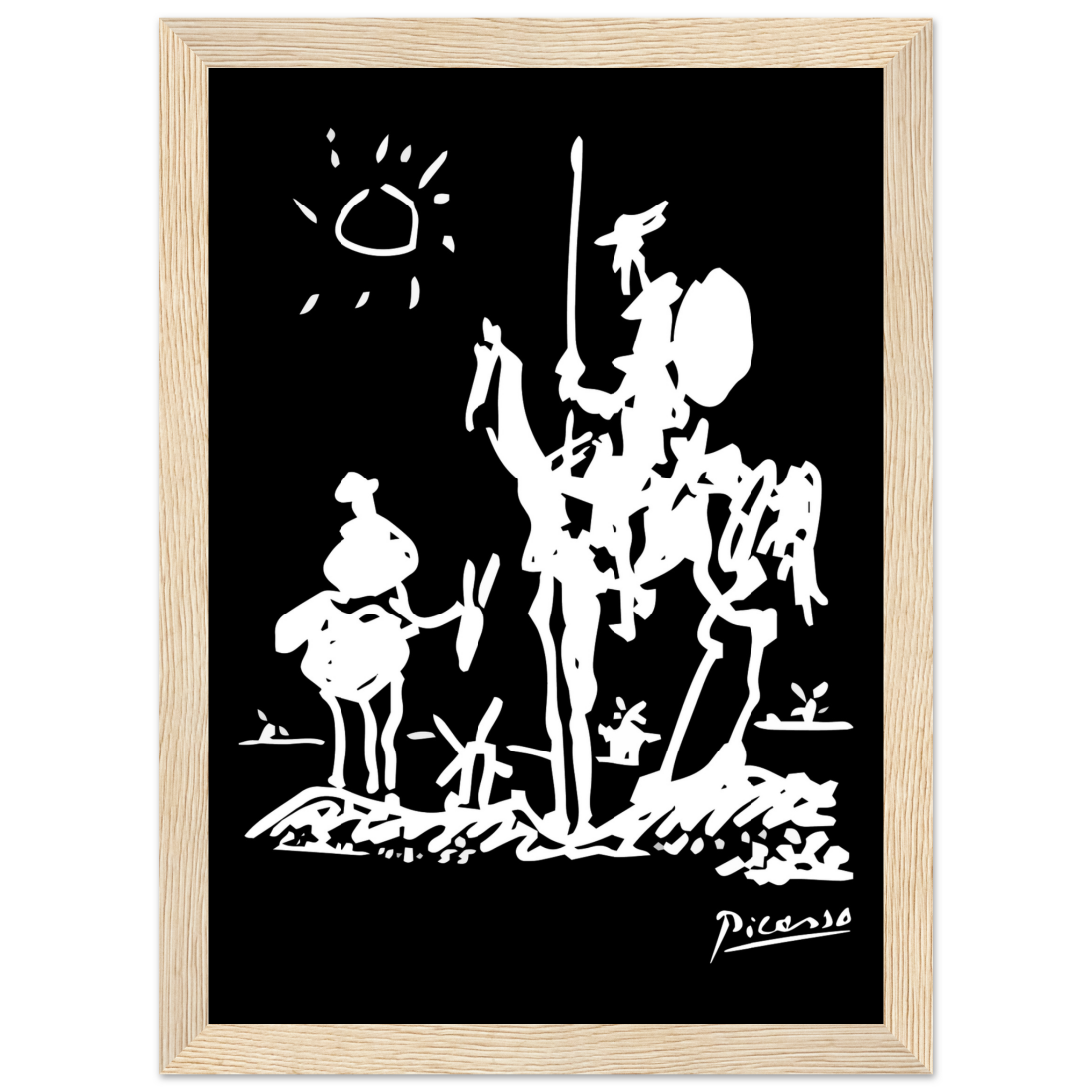 Pablo Picasso Don Quixote of La Mancha 1955 artwork poster by Art-O-Rama Shop
