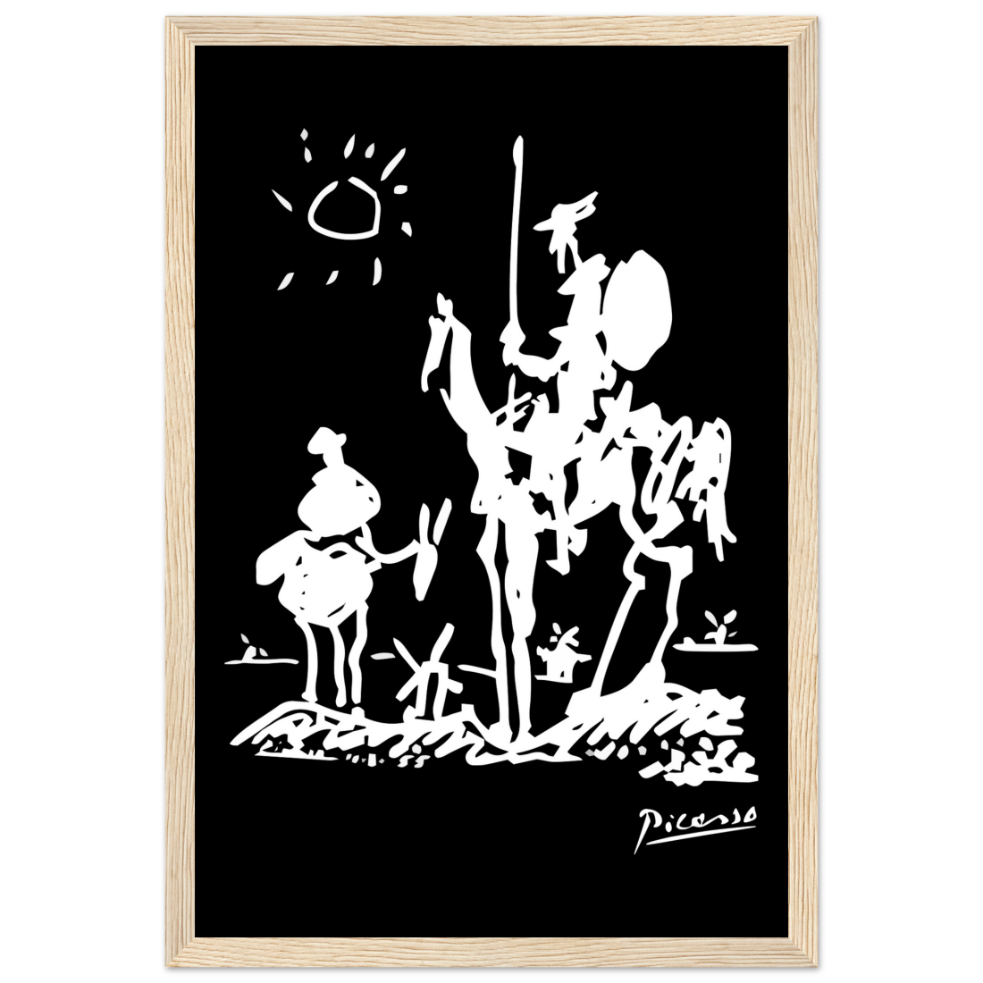 Pablo Picasso Don Quixote of La Mancha 1955 artwork poster by Art-O-Rama Shop