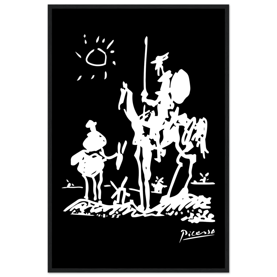 Pablo Picasso Don Quixote of La Mancha 1955 artwork poster by Art-O-Rama Shop