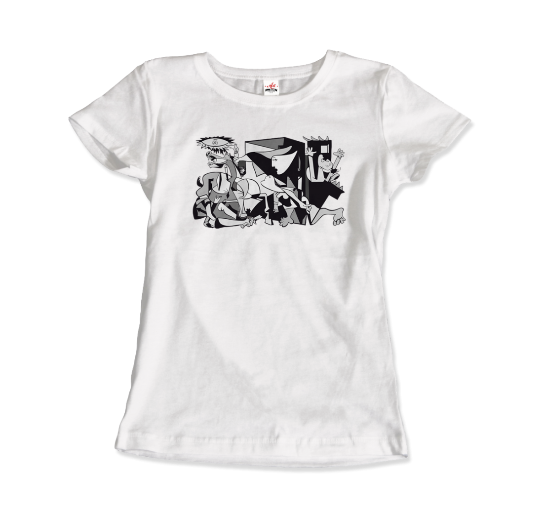 Pablo Picasso Guernica 1937 artwork reproduction t-shirt by Art-O-Rama Shop