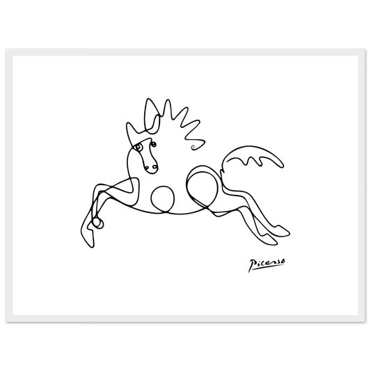 Pablo Picasso Horse Line art poster by Art-O-Rama Shop